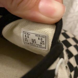 checkerboard vans